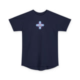 Urban Long Body Tee with Skull Design - Unisex Streetwear Shirt, Casual Everyday Wear, Gift for Holidays, Trendy Graphic Tee