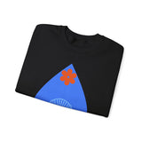 Crewneck Sweatshirt — Nautical Moon & Shell Graphic Pullover
