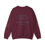 Wellness Crewneck Sweatshirt — "Moon Lilly Wellness" Cozy Self-Care Pullover
