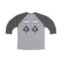 Unisex Tri-Blend 3\4 Raglan Tee