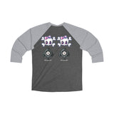 Unisex Tri-Blend 3\4 Raglan Tee