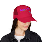 RETRO REMIX Moon Lilly Wellness Black Foam Trucker Hat