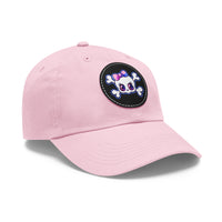 Dad Hat with Leather Patch (Round)