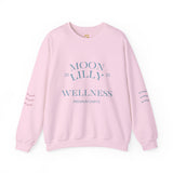 Wellness Crewneck Sweatshirt — "Moon Lilly Wellness" Cozy Self-Care Pullover