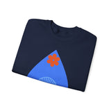 Crewneck Sweatshirt — Nautical Moon & Shell Graphic Pullover