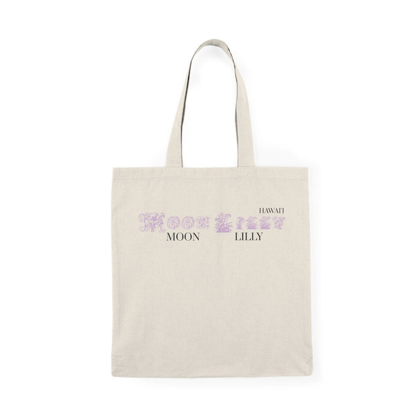 Moon Lilly Natural Tote Bag - Eco-Friendly Shopping, Beach, Travel, Festivals, Gift Ideas, Casual Use