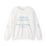 Wellness Crewneck Sweatshirt — "Moon Lilly Wellness" Cozy Self-Care Pullover