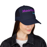 RETRO REMIX Moon Lilly Wellness Black Foam Trucker Hat