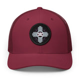 Embroidered Desert MOON LILLY Patch Trucker Hat