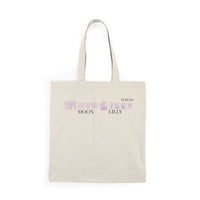 Moon Lilly Natural Tote Bag - Eco-Friendly Shopping, Beach, Travel, Festivals, Gift Ideas, Casual Use