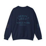 Wellness Crewneck Sweatshirt — "Moon Lilly Wellness" Cozy Self-Care Pullover