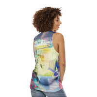 Unisex Tank Top WHAT DID YOU LEARN AT ART SCHOOL?(AOP)