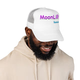 RETRO REMIX Moon Lilly Wellness Black Foam Trucker Hat