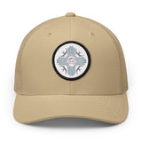 Embroidered Desert MOON LILLY Patch Trucker Hat