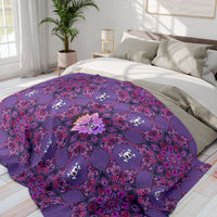 Arctic Fleece Moon Lilly blanket