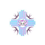 Kiss cut Moon Lilly logo Roots logo