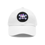 Dad Hat with Leather Patch (Round)