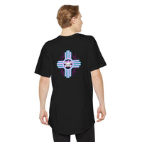 Urban Long Body Tee with Skull Design - Unisex Streetwear Shirt, Casual Everyday Wear, Gift for Holidays, Trendy Graphic Tee