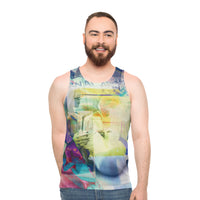 Unisex Tank Top WHAT DID YOU LEARN AT ART SCHOOL?(AOP)