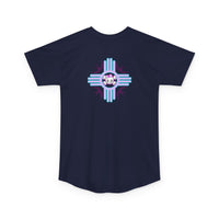 Urban Long Body Tee with Skull Design - Unisex Streetwear Shirt, Casual Everyday Wear, Gift for Holidays, Trendy Graphic Tee
