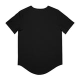 Stylish Curved Hem Tee - 'Moonlight' Graphic | Casual Summer Wear, Gift for Men, Streetwear, Everyday Style