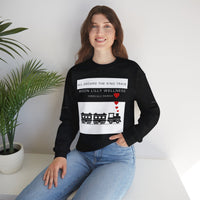 Kind Train Unisex Crewneck Sweatshirt - Keep warm while giving some good energy to those around you.