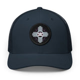 Embroidered Desert MOON LILLY Patch Trucker Hat