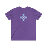 V neck heather series skully