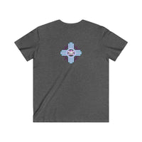 V neck heather series skully