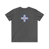 V neck heather series skully