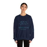 Wellness Crewneck Sweatshirt — "Moon Lilly Wellness" Cozy Self-Care Pullover