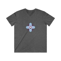 V neck heather series skully