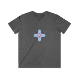 V neck heather series skully