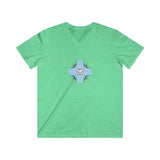 V neck heather series skully