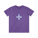 V neck heather series skully
