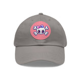 Dad Hat with Leather Patch (Round)