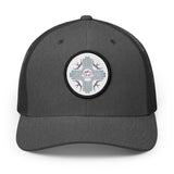Embroidered Desert MOON LILLY Patch Trucker Hat