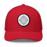 Embroidered Desert MOON LILLY Patch Trucker Hat