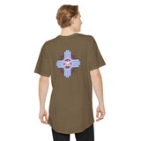 Urban Long Body Tee with Skull Design - Unisex Streetwear Shirt, Casual Everyday Wear, Gift for Holidays, Trendy Graphic Tee
