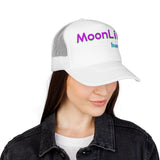 RETRO REMIX Moon Lilly Wellness Black Foam Trucker Hat