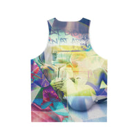 Unisex Tank Top WHAT DID YOU LEARN AT ART SCHOOL?(AOP)