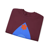 Crewneck Sweatshirt — Nautical Moon & Shell Graphic Pullover