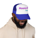 RETRO REMIX Moon Lilly Wellness Black Foam Trucker Hat