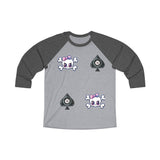 Unisex Tri-Blend 3\4 Raglan Tee