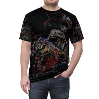 Unisex Cut & Sew Tee summer remix 3(AOP)