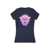 Women's Jersey Short Sleeve Deep V-Neck Tee