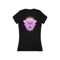 Women's Jersey Short Sleeve Deep V-Neck Tee
