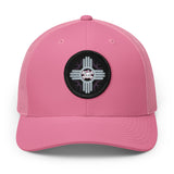 Embroidered Desert MOON LILLY Patch Trucker Hat
