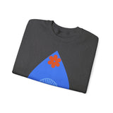 Crewneck Sweatshirt — Nautical Moon & Shell Graphic Pullover