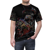 Unisex Cut & Sew Tee summer remix 3(AOP)